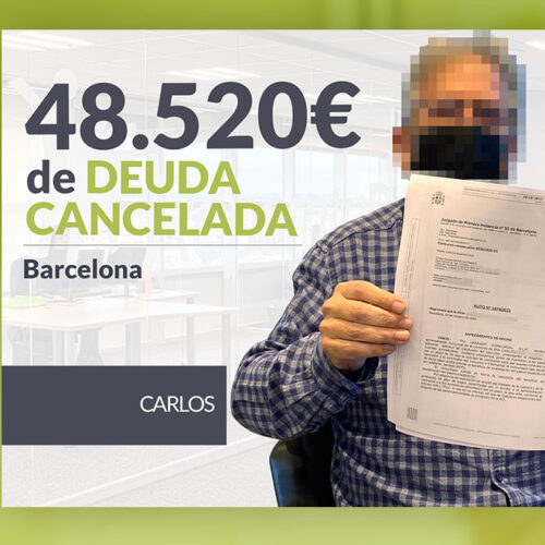 Repara tu Deuda Abogados cancela 48.520 € en Barcelona (Catalunya) con la Ley de Segunda Oportunidad
