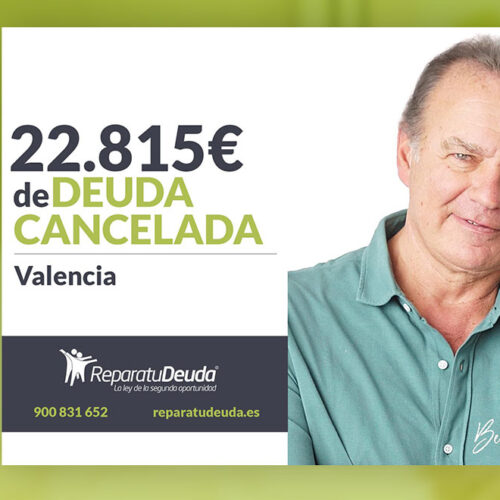 Repara tu Deuda Abogados cancela 22.815 € a un matrimonio de Valencia con la Ley de Segunda Oportunidad