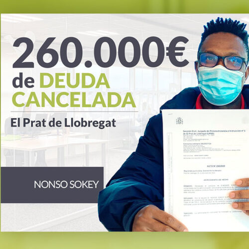 Repara tu Deuda Abogados cancela 260.000 € en El Prat de Llobregat (Barcelona) con la Ley de Segunda Oportunidad