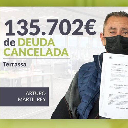 Repara tu Deuda Abogados cancela 135.702 € en Terrassa (Barcelona) con la Ley de Segunda Oportunidad