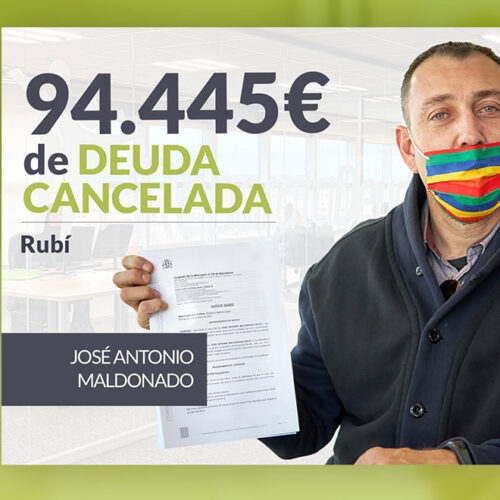 Repara tu Deuda Abogados cancela 94.445 € en Rubí (Barcelona) con la Ley de Segunda Oportunidad