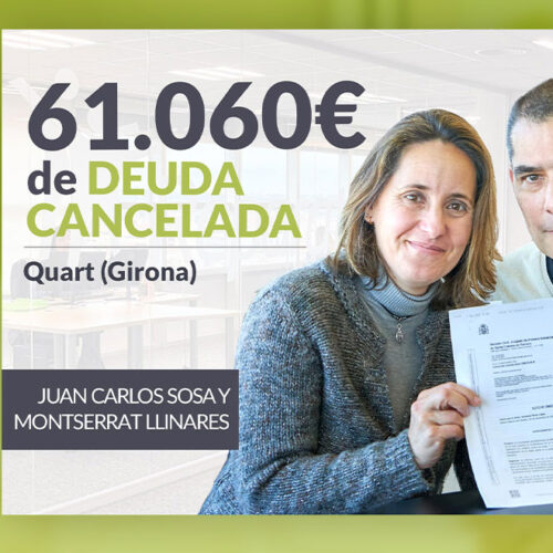 Repara tu Deuda Abogados cancela 61.060 € en Quart (Girona) con la Ley de Segunda Oportunidad