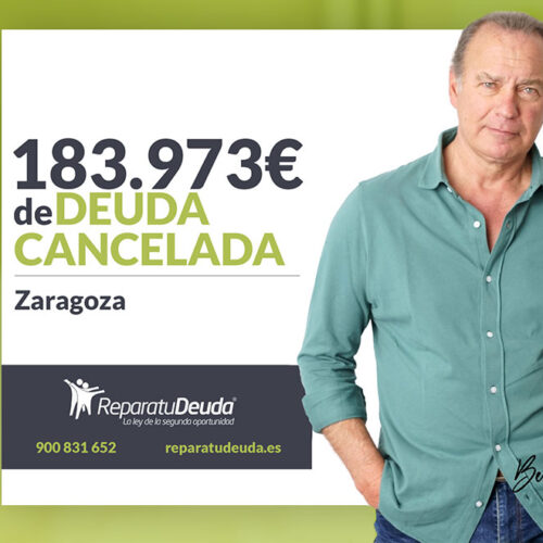 Repara tu Deuda Abogados cancela 183.973 € a un matrimonio de Zaragoza (Aragón) con la Ley de Segunda Oportunidad