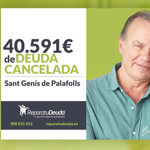 Repara tu Deuda Abogados cancela 40.591 € en Palafolls (Barcelona) con la Ley de la Segunda Oportunidad