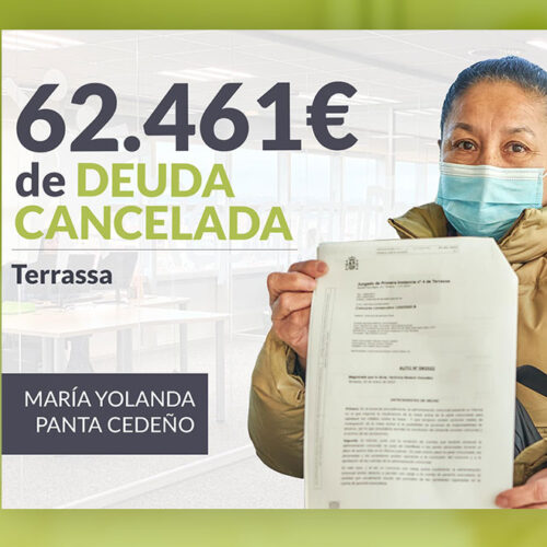 Repara tu Deuda Abogados cancela 62.461 € en Terrassa (Barcelona) con la Ley de la Segunda Oportunidad