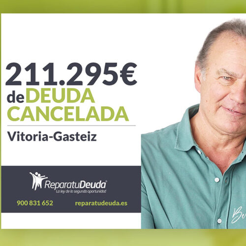 Repara tu Deuda Abogados cancela 211.295 € a un matrimonio de Vitoria-Gasteiz (País Vasco) con la Ley de Segunda Oportunidad