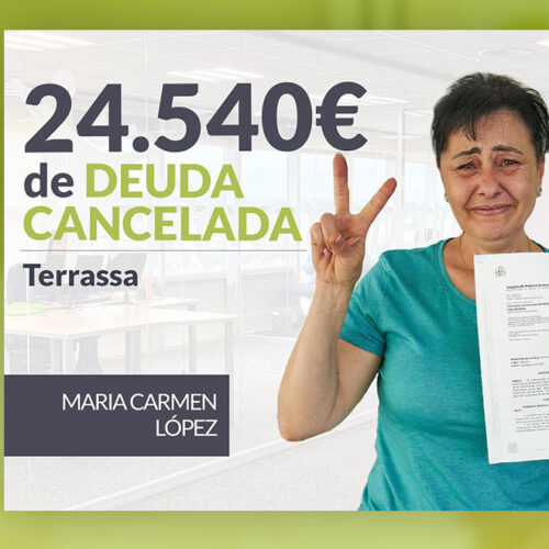 Repara tu Deuda Abogados cancela 24.540 € en Terrassa (Barcelona) con la Ley de Segunda Oportunidad