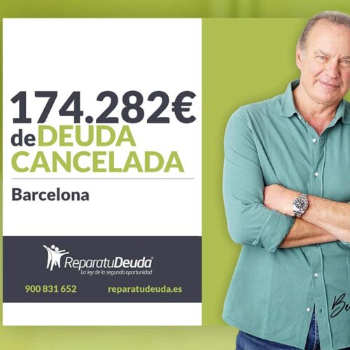 Repara tu Deuda Abogados cancela 174.282 € en Barcelona (Catalunya) con la Ley de Segunda Oportunidad