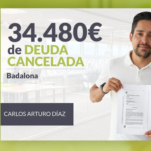 Repara tu Deuda Abogados cancela 34.480 € en Badalona (Catalunya) con la Ley de Segunda Oportunidad