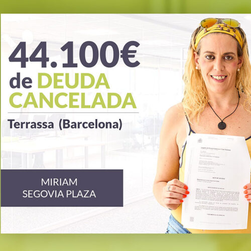 Repara tu Deuda Abogados cancela 44.100 € en Terrassa (Barcelona) con la Ley de Segunda Oportunidad