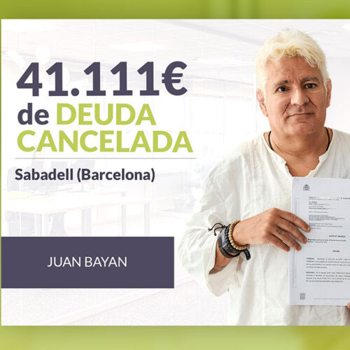 Repara tu Deuda Abogados cancela 41.111 € en Sabadell (Barcelona) con la Ley de Segunda Oportunidad