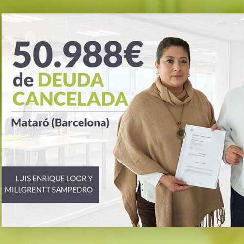 Repara tu Deuda Abogados cancela 50.988 € en Mataró (Barcelona) con la Ley de Segunda Oportunidad