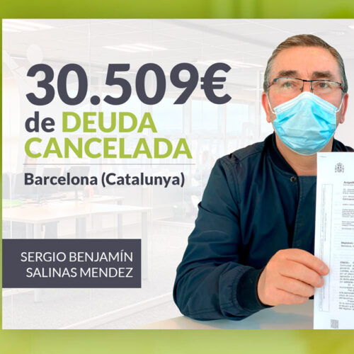 Repara tu Deuda Abogados cancela 30.509 € en Barcelona (Catalunya) con la Ley de Segunda Oportunidad