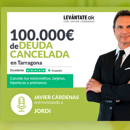 Javier Cárdenas habla con una persona de Tarragona (Catalunya) sin deudas gracias a Repara tu Deuda Abogados