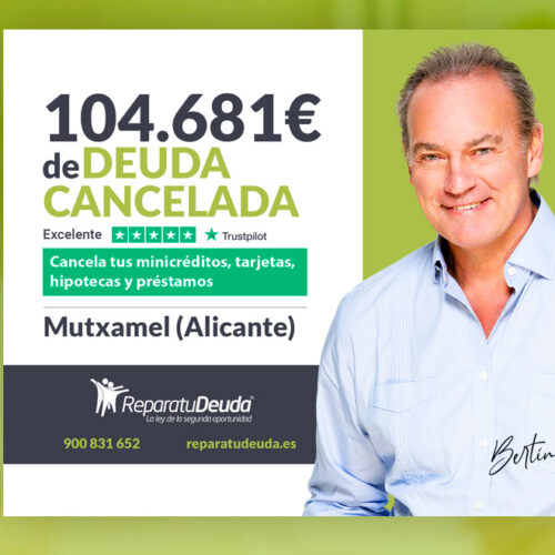 Repara tu Deuda cancela 104.681 euros en Mutxamel (Alicante) con la Ley de la Segunda Oportunidad