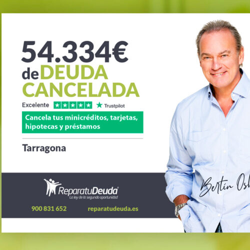 Repara tu Deuda Abogados cancela 54.334€ en Tarragona (Catalunya) gracias a la Ley de Segunda Oportunidad