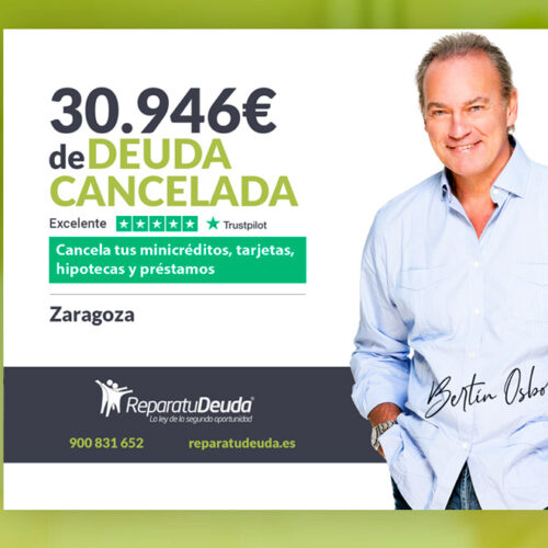 Repara tu Deuda Abogados cancela 30.946 € a un matrimonio de Zaragoza (Aragón) con la Ley de Segunda Oportunidad